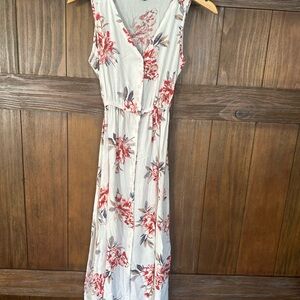 New Look White and Red Floral Maxi Dress